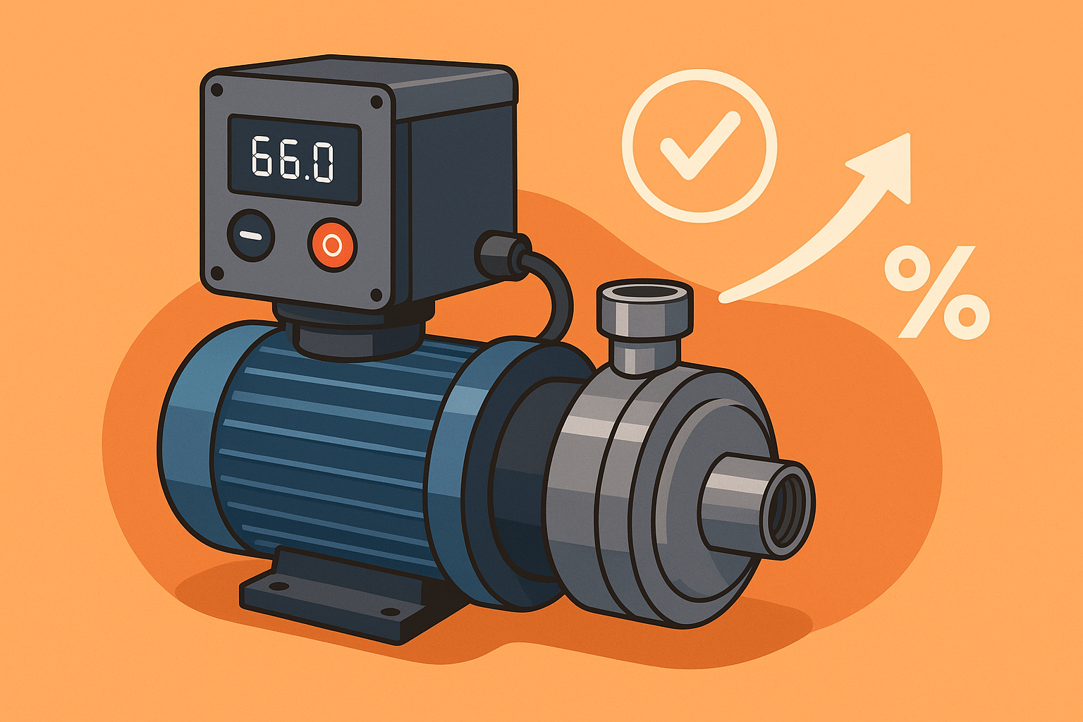 A RAFSUN VSD Booster pump in a clean, modern setting