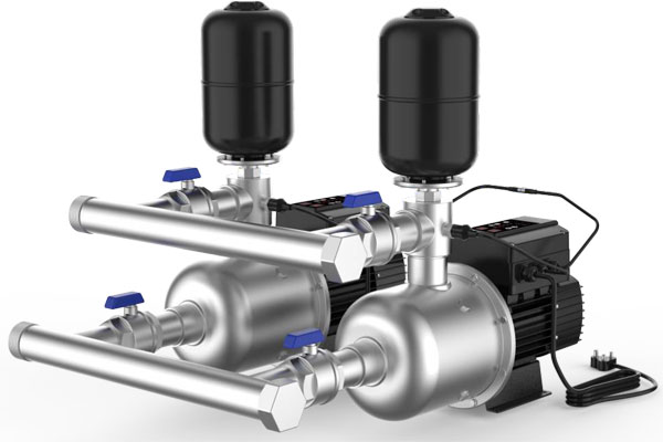 A fully integrated twin booster pump system on a single baseplate