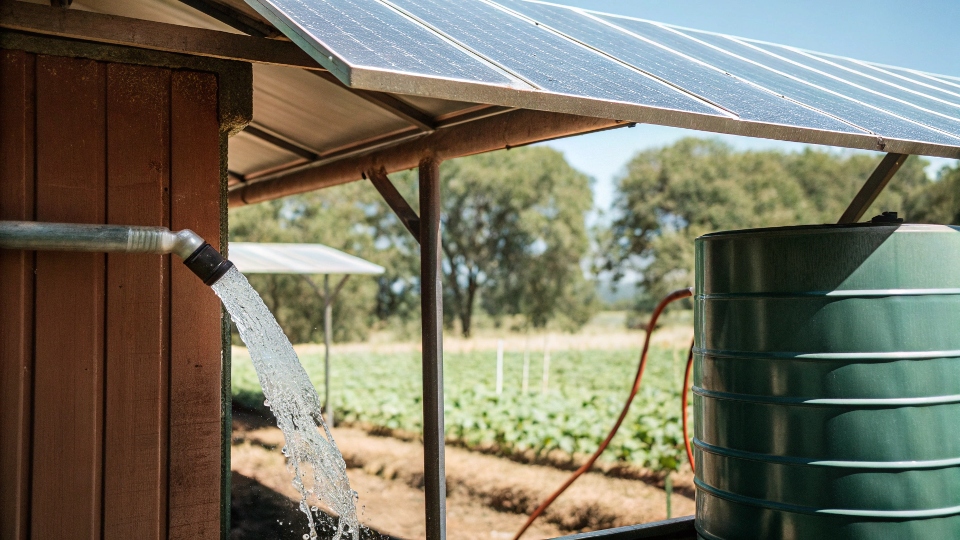 A graph showing the return on investment for a solar pump over time
