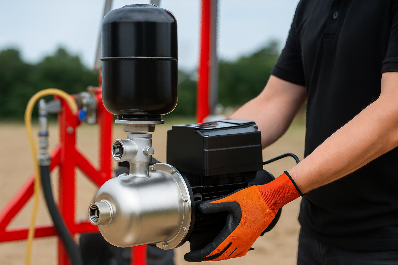 Best Pump for Irrigation An efficient irrigation system watering a large field