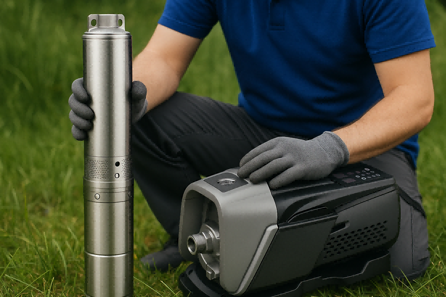 Selecting the right well pump a homeowner looking at a water well pump system