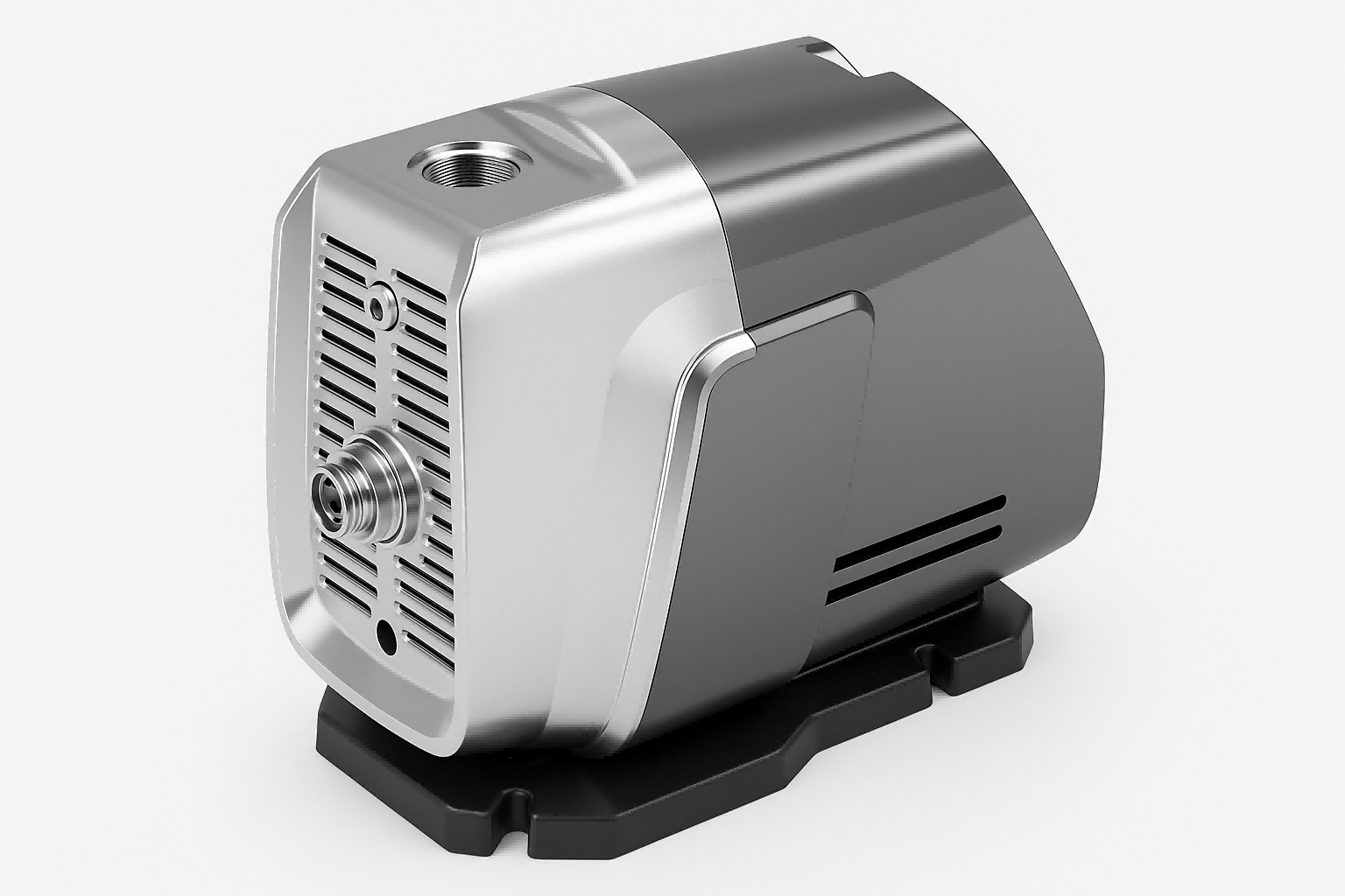 A modern variable frequency drive water pump installed in a clean utility room