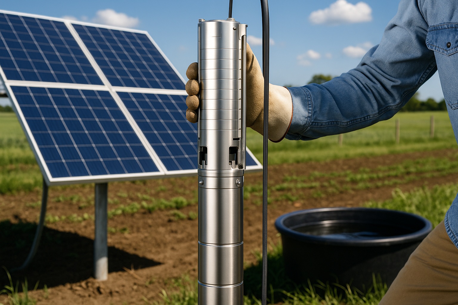 Chart showing the initial cost of solar pumps vs traditional pumps