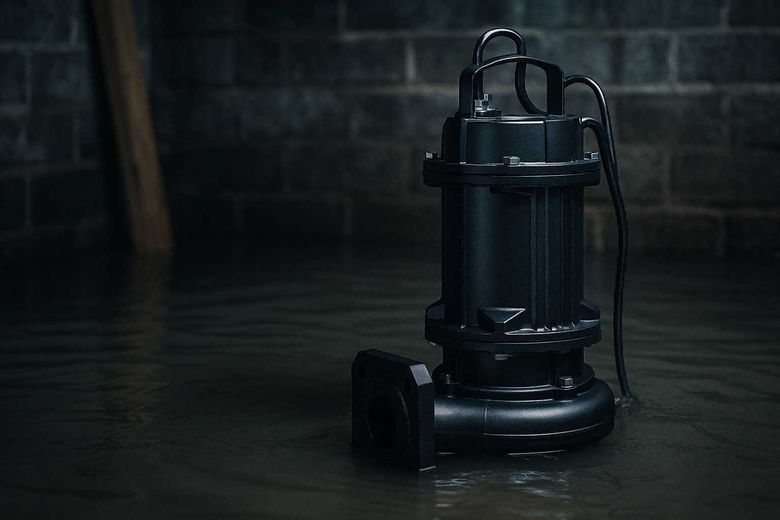 Negatives of a Sump Pump A sump pump in a basement with question marks around it.