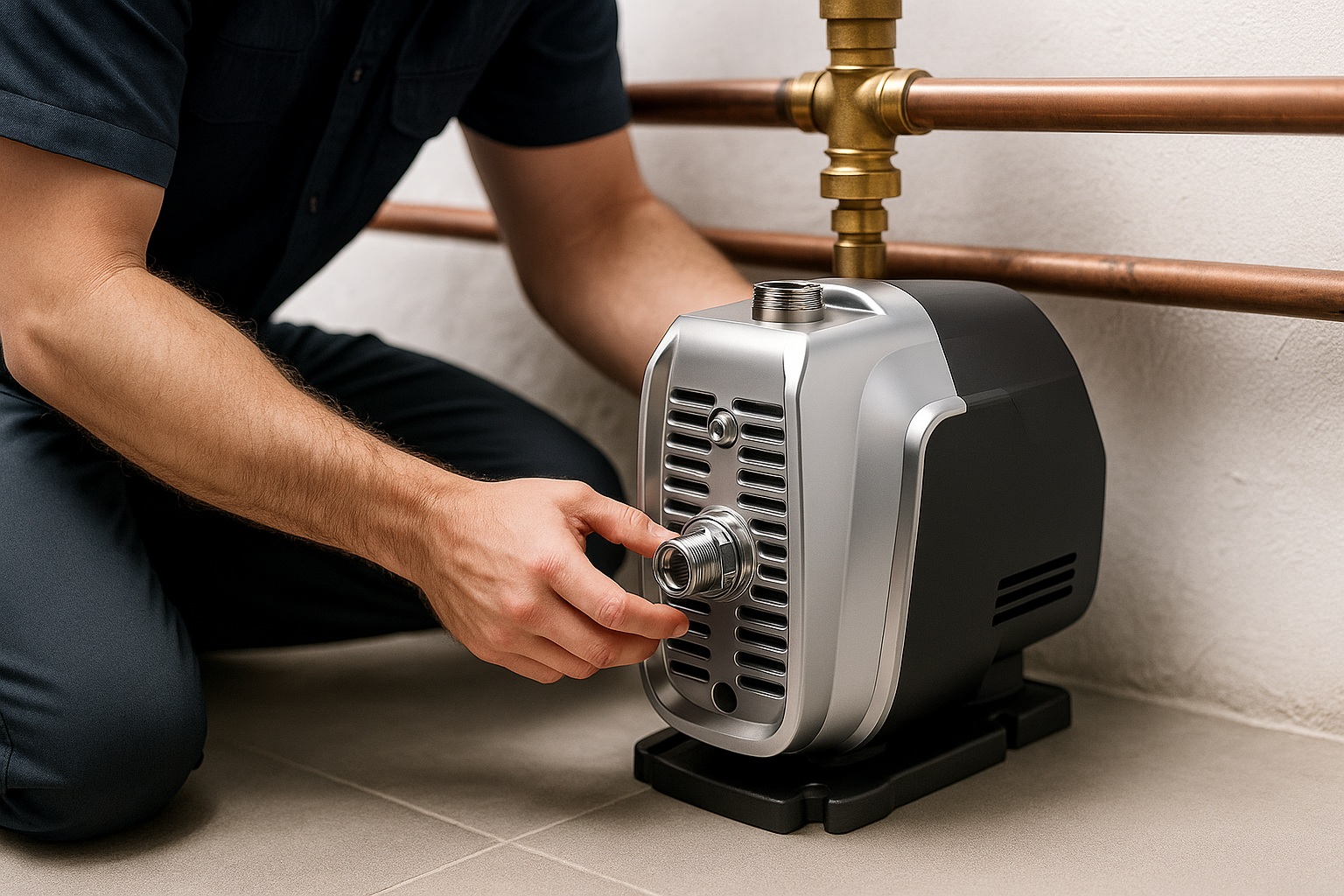 A close-up of a damaged, corroded water pump impeller.