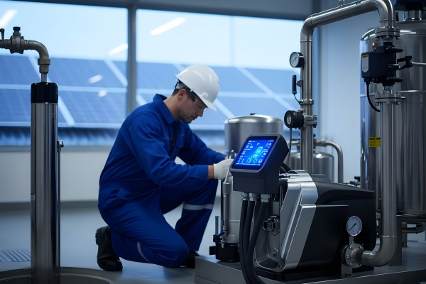 A collection of high-quality water pumps in a modern warehouse setting