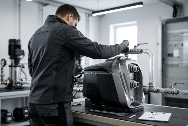 A selection of different types of water pumps